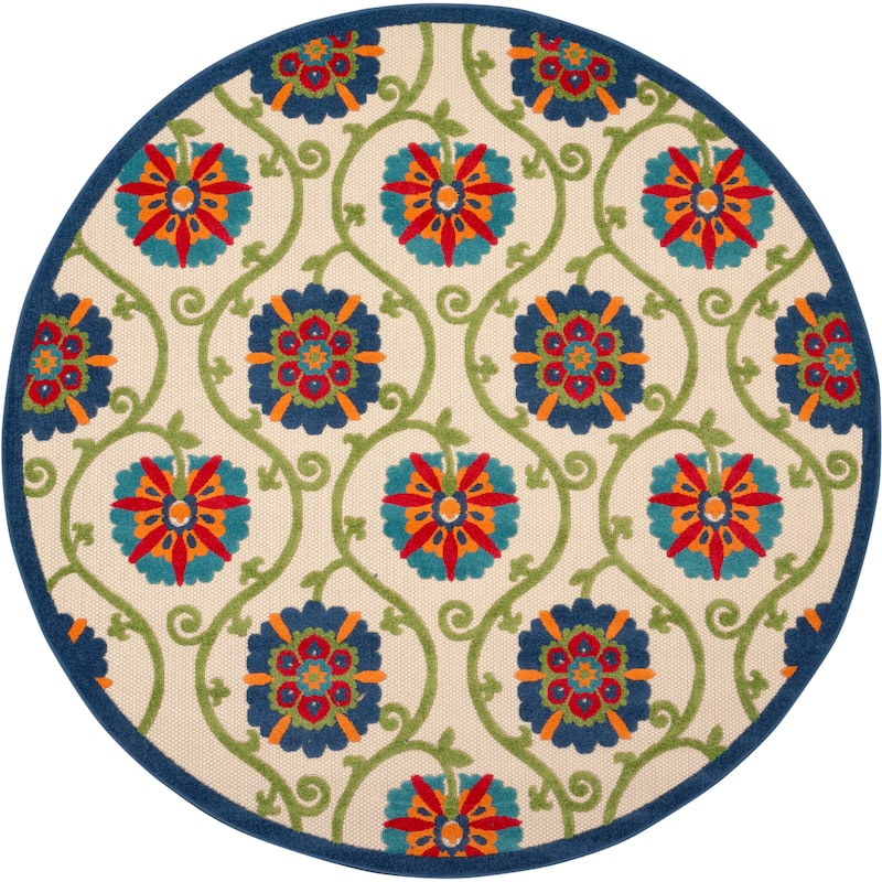 Lanikai Floral Indoor/ Outdoor Area Rug by Havenside Home