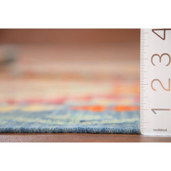 Kilim Reversible Multi-Color Oriental Area Rug Hand-woven Wool Carpet ...