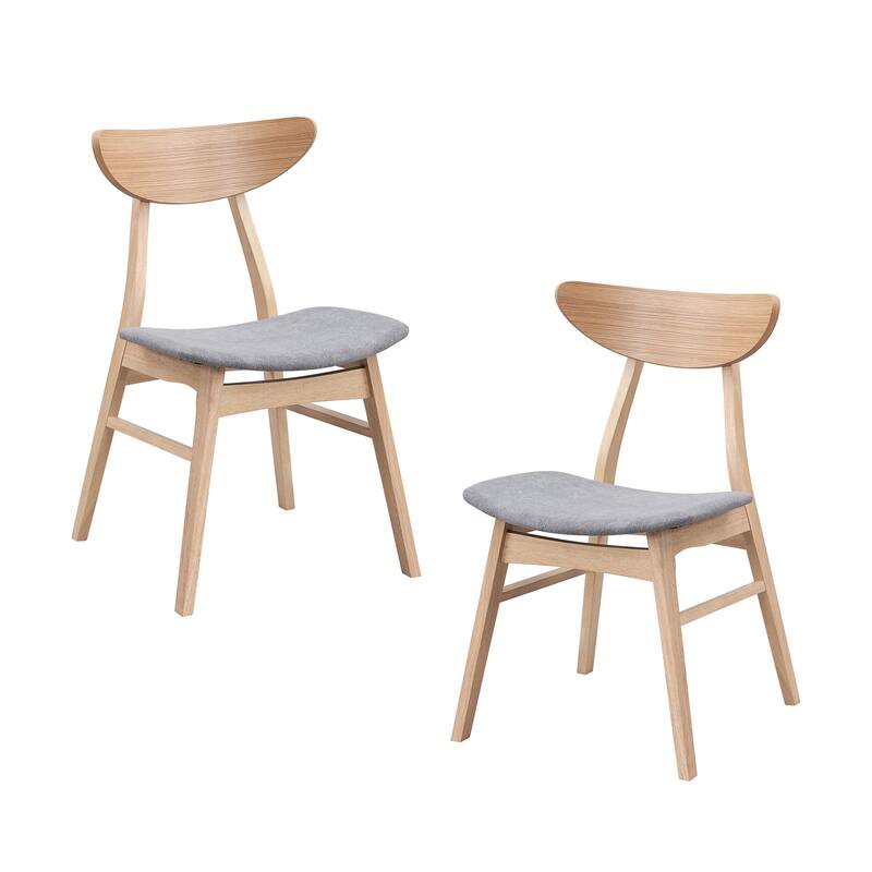 Modern Set of 2 Soft Upholstered Kitchen Side Chairs Kitchen Chairs for Dining Room,Living Room-Black
