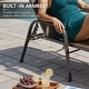 preview thumbnail 35 of 62, Set of 4 Lounge Chairs Outdoor Chaise Lounge with Arms and Adjustable Back