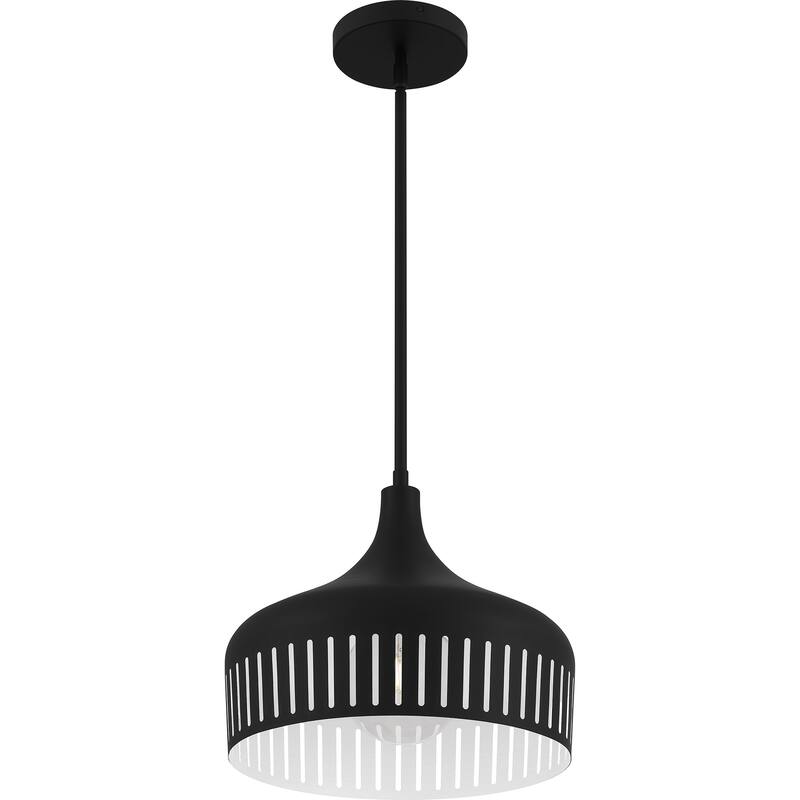 Keagan 1-Light Matte Black Pendant Light