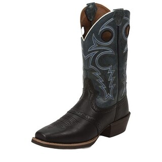 justin silver collection square toe boots