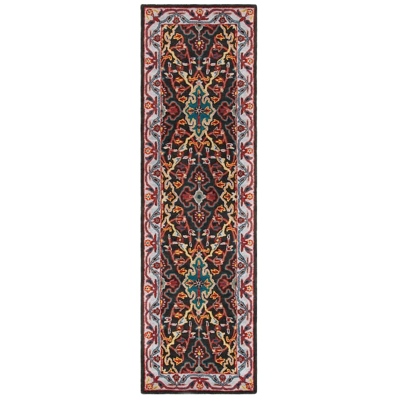 SAFAVIEH Handmade Heritage Blocks Traditional Oriental Wool Rug