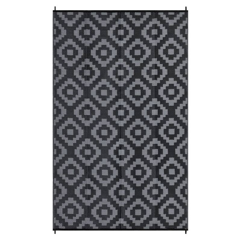 Outdoor Rug Waterproof Plastic Straw Rug Reversible Rug for Patios Decks Porch Camper Balcony Backyard