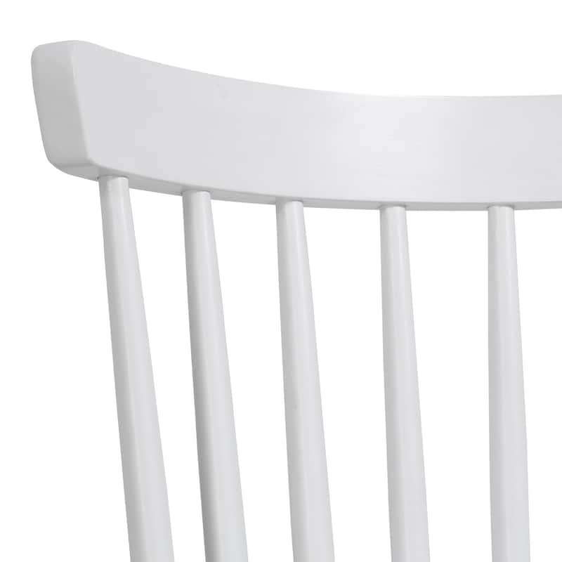 Solid Wood Spindle Back Windsor Dining Chairs, Set of 2 - 17.44" (W) x 19.7" (D) x 33.1" (H)