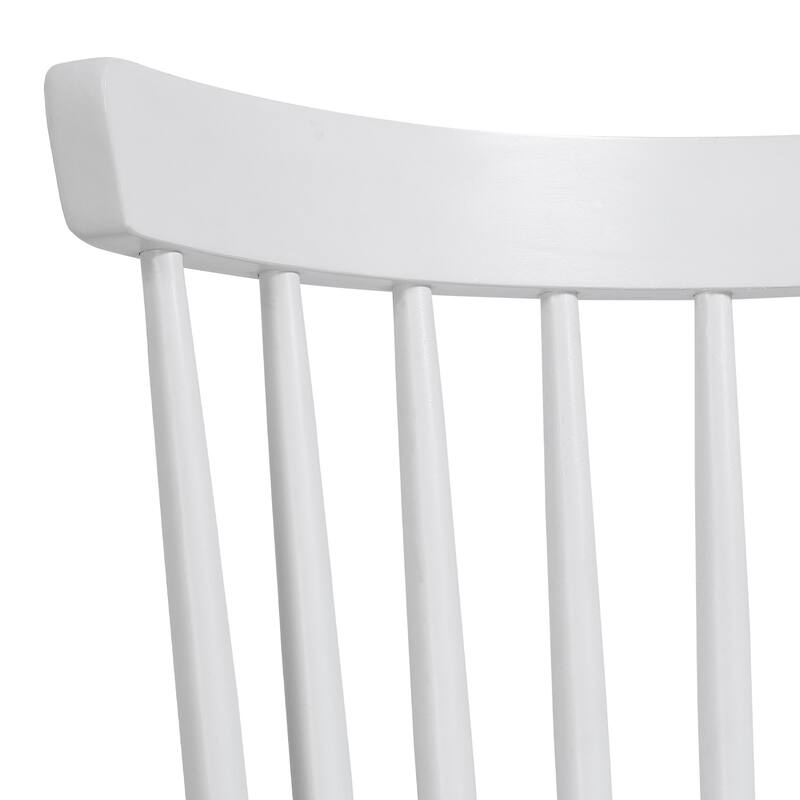 Solid Wood Slat Back Windsor Dining Chairs, Set of 2/4