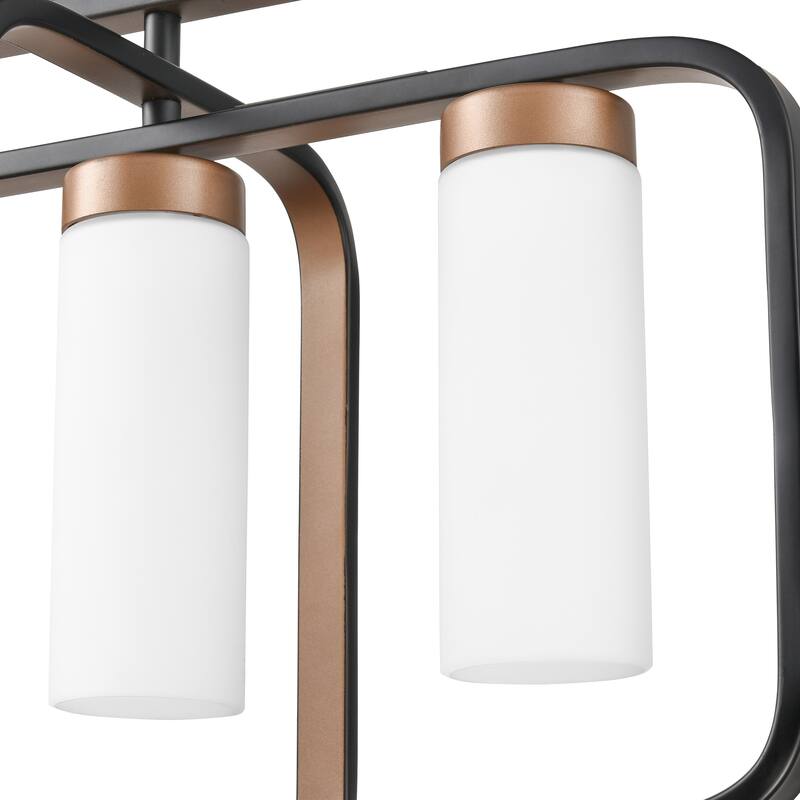 Light Society Rex Chandelier - Black/Gold/Opal