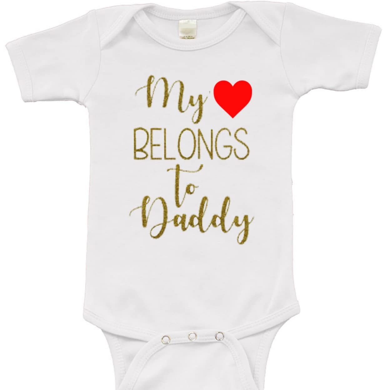 i heart daddy onesie