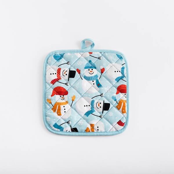 slide 2 of 2, No. 918 Snow Globe Holiday 1-Piece Potholder