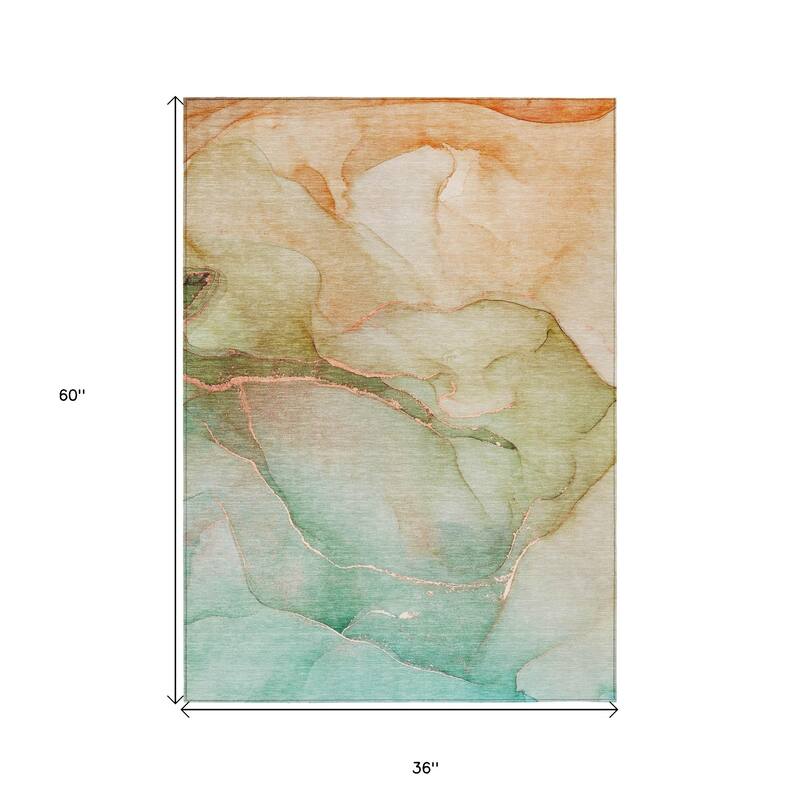 Hava Artistic Abstract Weather Resistant Timeless Fusion Outdoor Rug