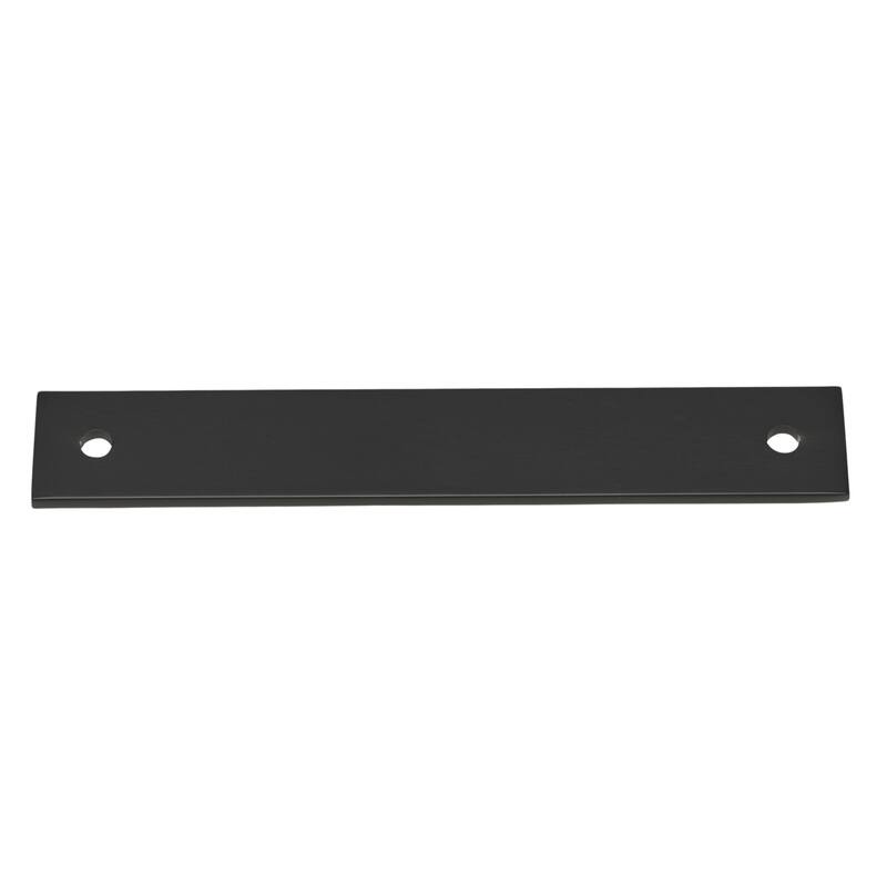 GlideRite 6 in. Squared Backplate 5-1/16 in. Center to Center, 6342-128 - Pack of 25 - Matte Black