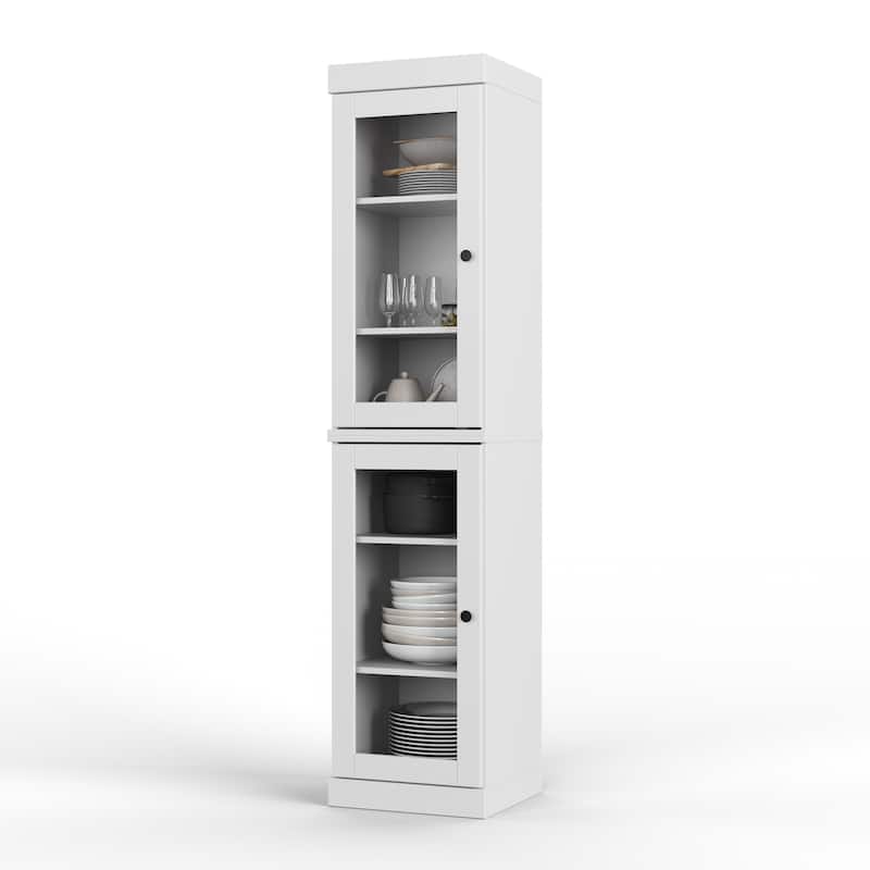100% Solid Wood 16.5" Kitchen Pantry Cabinet with Doors by Palace Imports