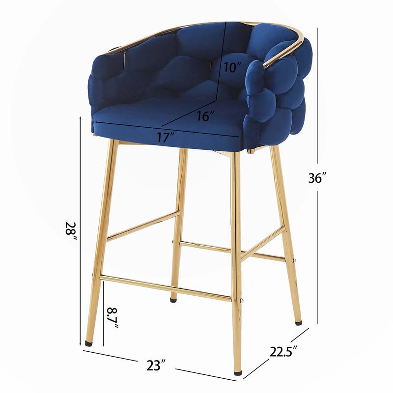 28"Modern Counter Stools Set of 2,only chairs
