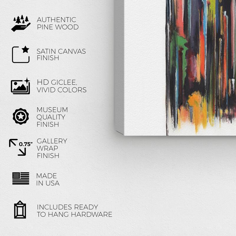 Wynwood Studio Canvas Abstract Doll Memories - Mystical Harmonies Black and Modern & Contemporary Wall Art Canvas Print
