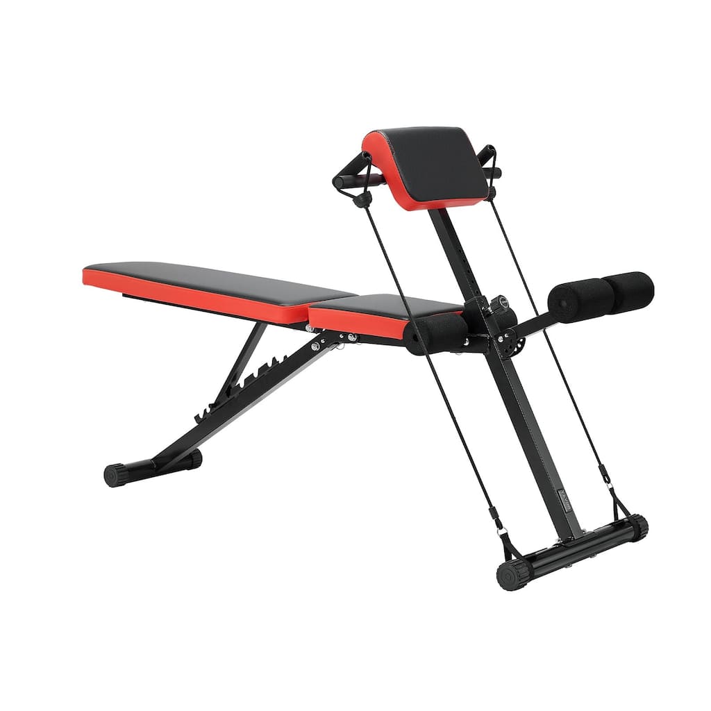 Roman Chair Back Extension Hyperextension Bench Adjustable Foldable Home Gym - Multi - Multi