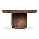 preview thumbnail 16 of 15, Poly & Bark Treso Round Concrete Coffee Table with Marble Finish