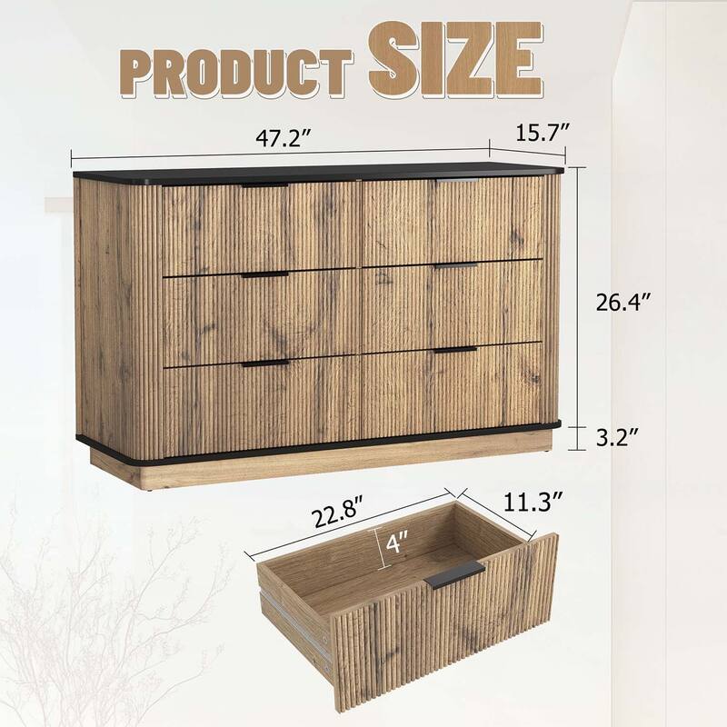 Multi-functional Six-drawer Cabinet