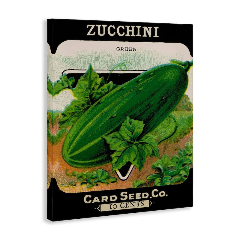 Stupell Vintage Garden Zucchini Canvas Wall Art Design By Lil' Rue