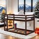 preview thumbnail 9 of 12, Twin Loft Bed with Ladder & Safety Guaranteed, Pink