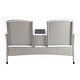 preview thumbnail 19 of 19, Furniture of America Lulu Patio Loveseat with Built-in Glass End Table