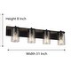 preview thumbnail 8 of 6, Acroma 4 Light 31 Inch Modern Farmhouse Rustic Bathroom Vanity Lights-UL