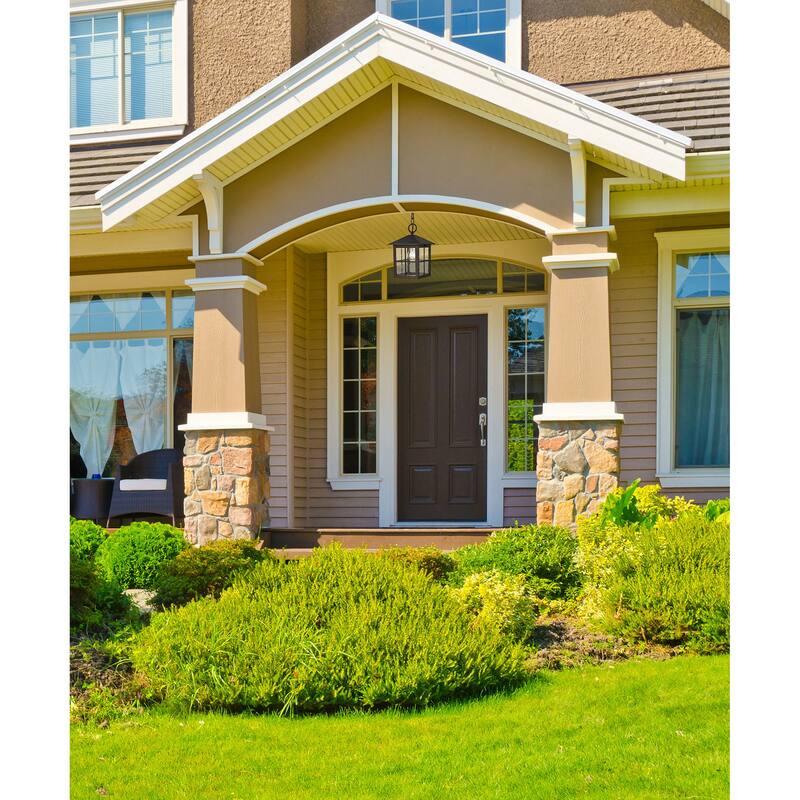 Elk Home Shaker Heights Bronze With Seedy Glass 1 Light Hanging