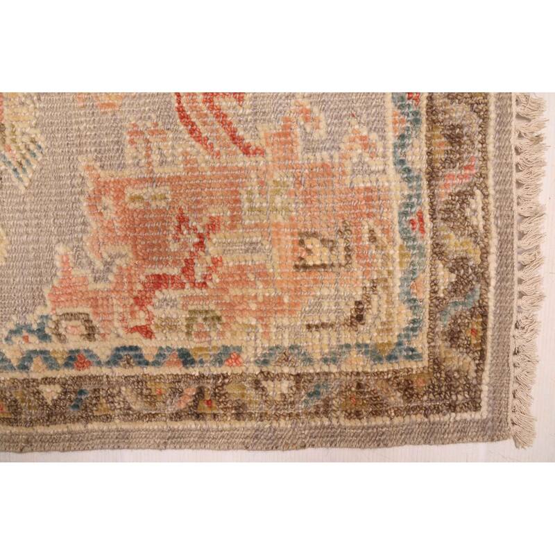 ECARPETGALLERY Hand-knotted Jules Serapi Light Grey Wool Rug - 9'3 x 11'10