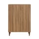 preview thumbnail 7 of 6, Quinset Mid-Century Modern Oak 4-Drawer Wood Vertical Dresser by Furniture of America