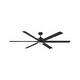 preview thumbnail 1 of 7, Hinkley Indy Maxx Outdoor Ceiling Fan - Matte Black - 82"