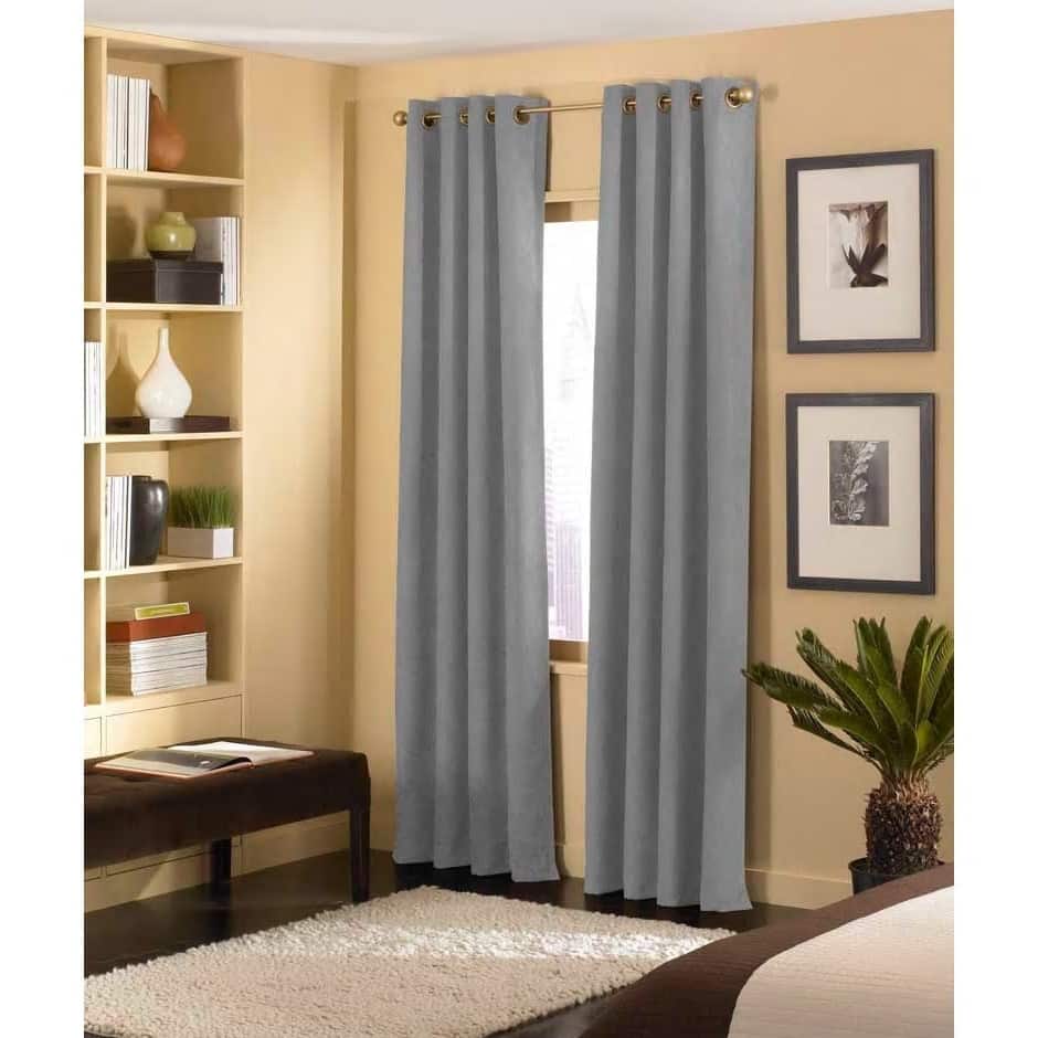 Cameron Luxe Microsuede Grommet Curtain Panel