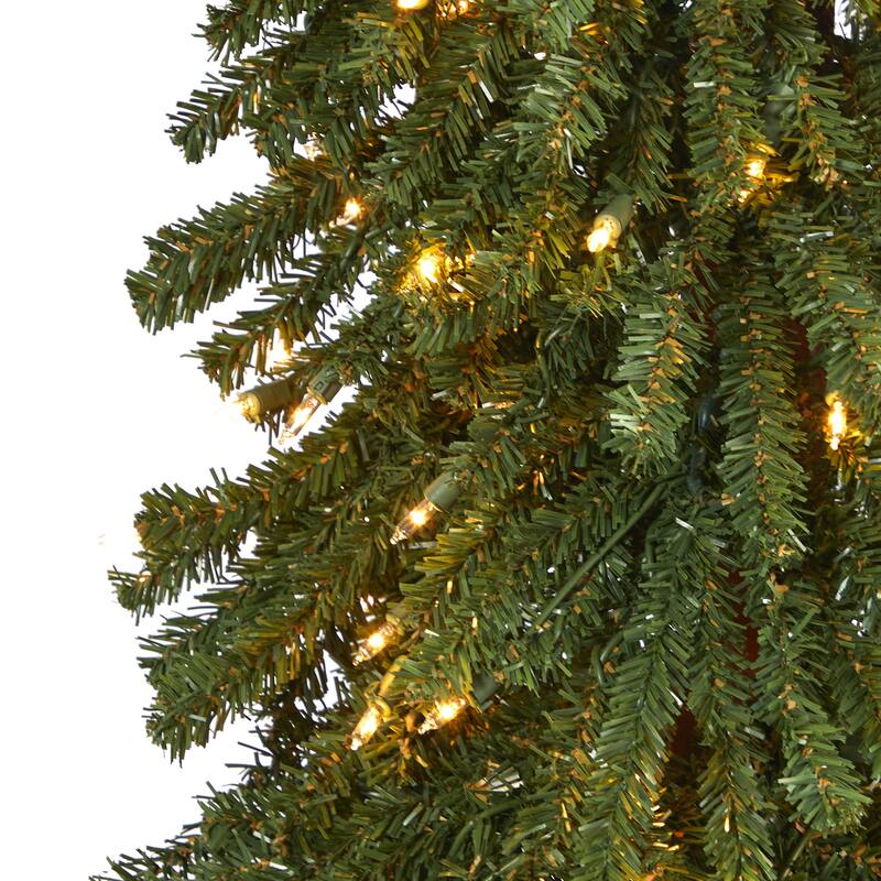 6' Grand Alpine Artificial Christmas Tree with 300 Clear Lights and 601 Bendable Branches on Natural Trunk
