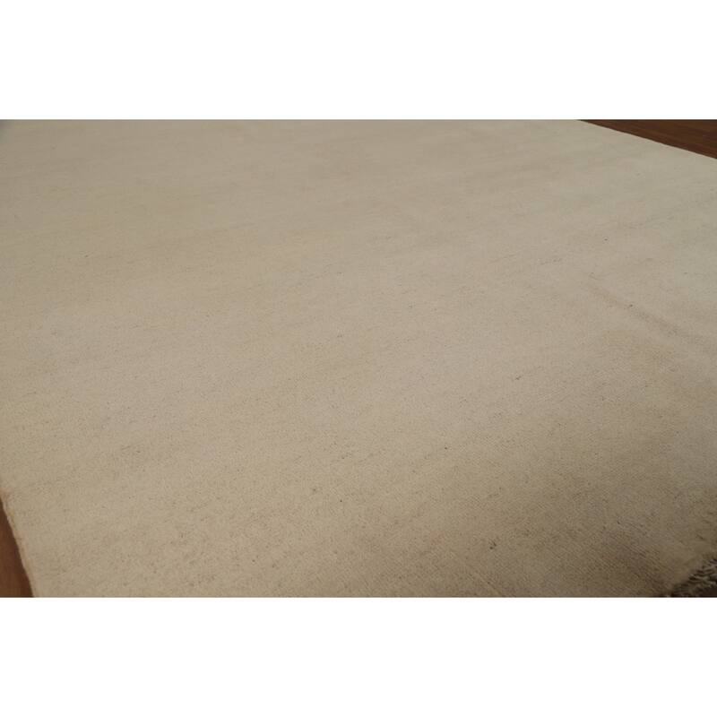 Modern Gabbeh Oriental Rug Hand-Knotted Wool Carpet - 6'8" x 9'7"