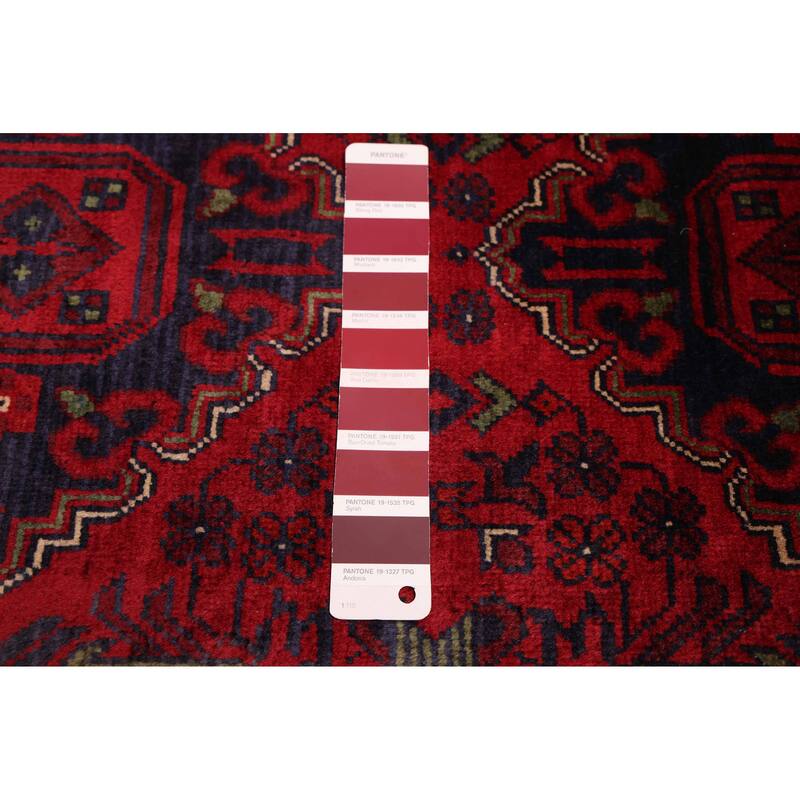 ECARPETGALLERY Hand-knotted Finest Khal Mohammadi Red Wool Rug - 2'8 x 7'