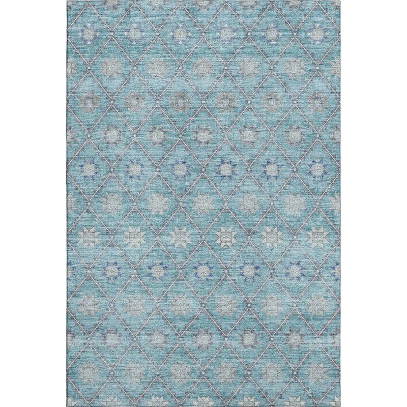 Premium Washable Super Soft Boho Trellis Mayfield Rug