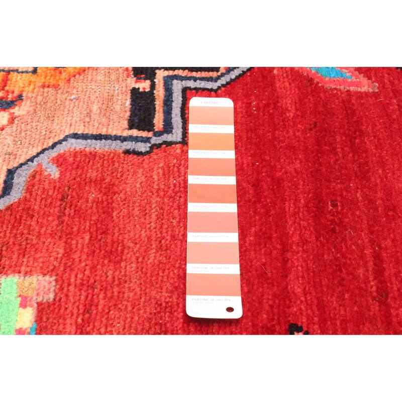 ECARPETGALLERY Hand-knotted Melis Vintage Light Red Wool Rug - 3'7 x 7'5