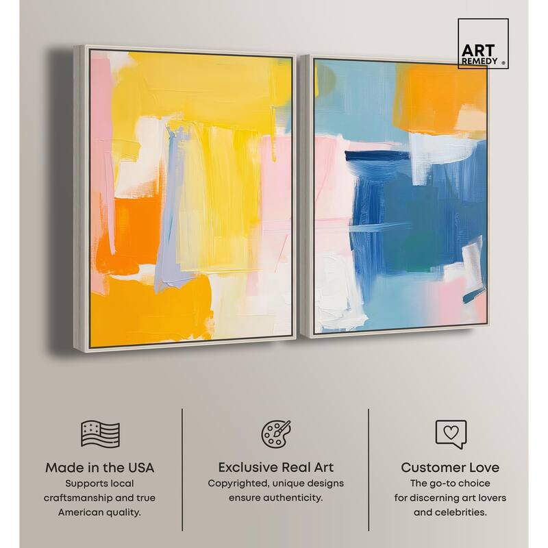 Skyward Radiance I Canvas Set of 2 by Art Remedy