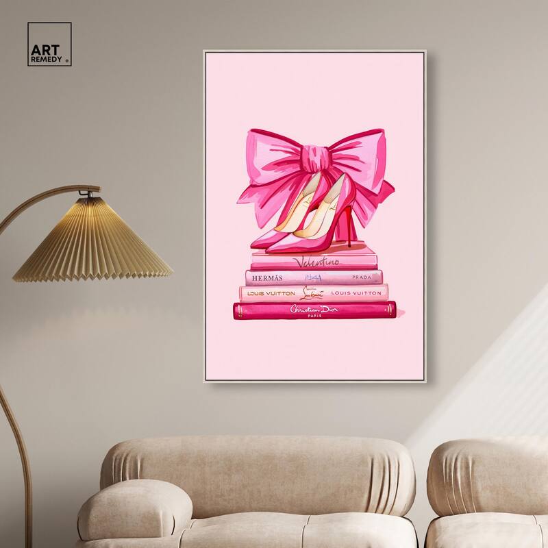 Roseate Runway Reads Canvas by Art Remedy