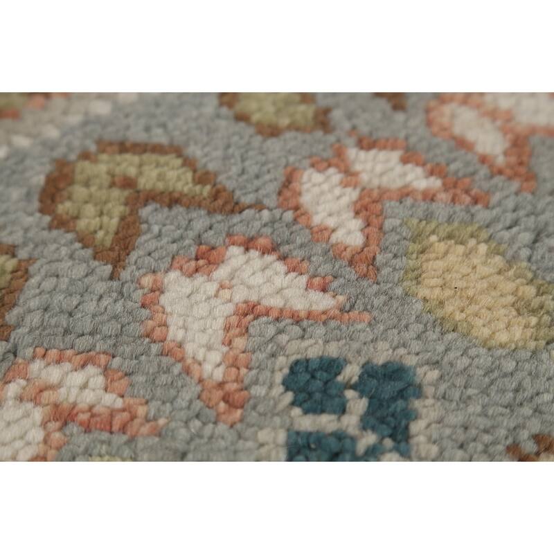 Gray Khotan Indian Area Rug Hand-Knotted Wool Carpet - 8'4" x 12'0"