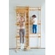 preview thumbnail 3 of 5, Neem Swedish Wall Ladder & Indoor Wooden Climber for Kids - Home Gym Playset - Natural - Neem 94.5 inches