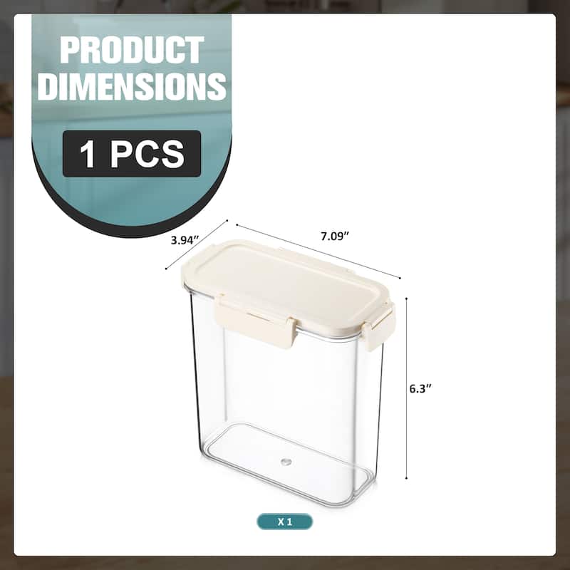 Sorbus Airtight Food Storage Container, Clear Stackable Canister for Pantry, Rice, Pasta, Cereal & Snacks