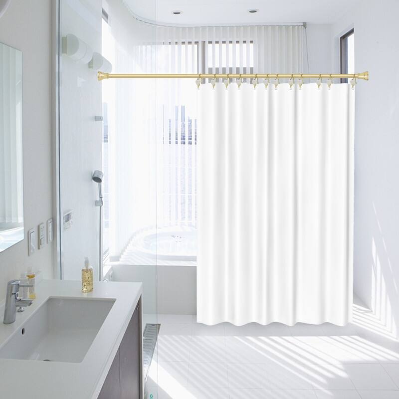 Utopia Alley Rustproof Zinc Double Shower Curtain Hooks for Bathroom, Crystal Design, Set of 12
