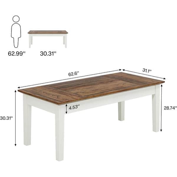 62 Inches Computer Desk Office Executive Desk for Home Office - Bed ...