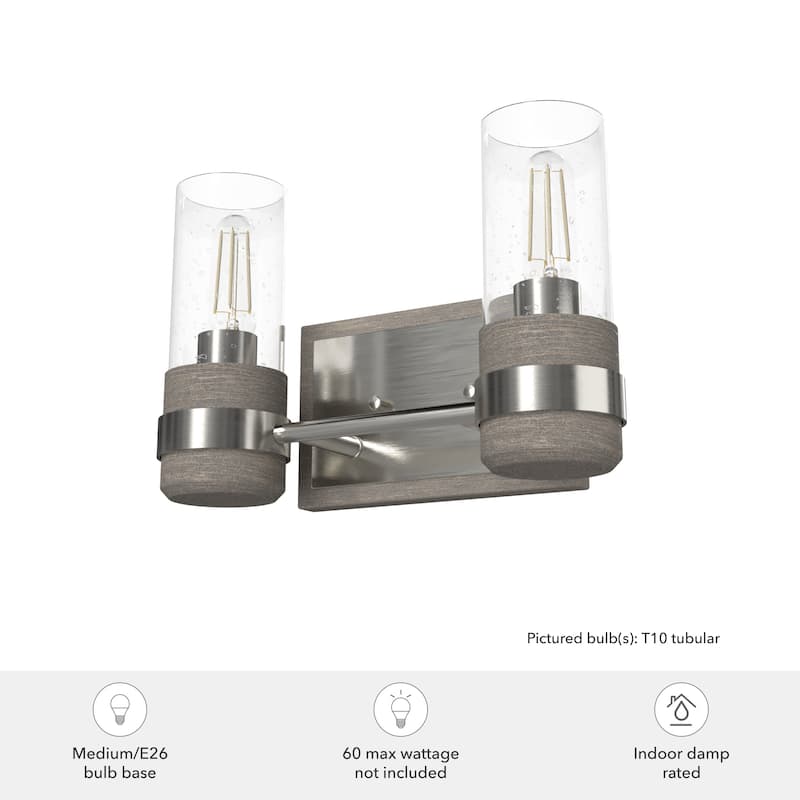 Hunter River Mill Rustic Vanity Wall Light - Mountain, Modern Farmhouse - Damp Rated!