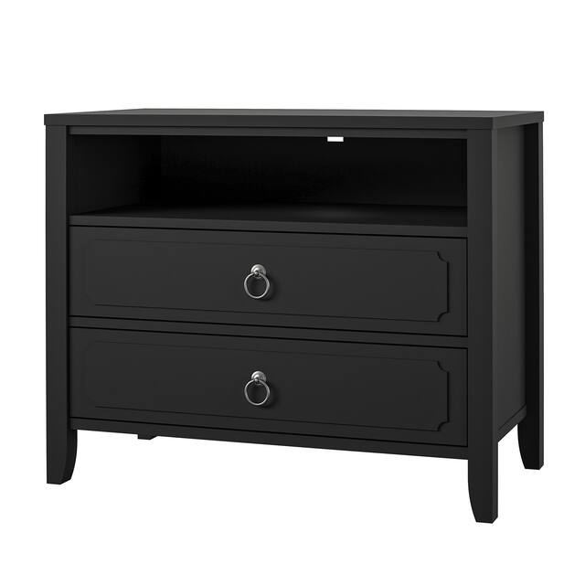 The Novogratz Her Majesty 2 Drawer Nightstand