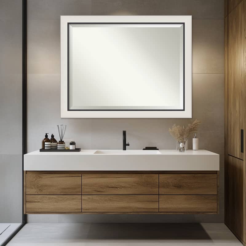 Ellie Beveled Framed Bathroom Vanity Wall Mirror