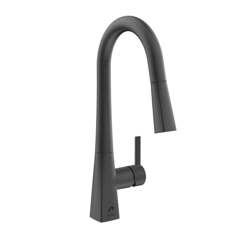 Belanger EVO78 Single Handle Pull-Down Kitchen Faucet - Black Stainless Steel