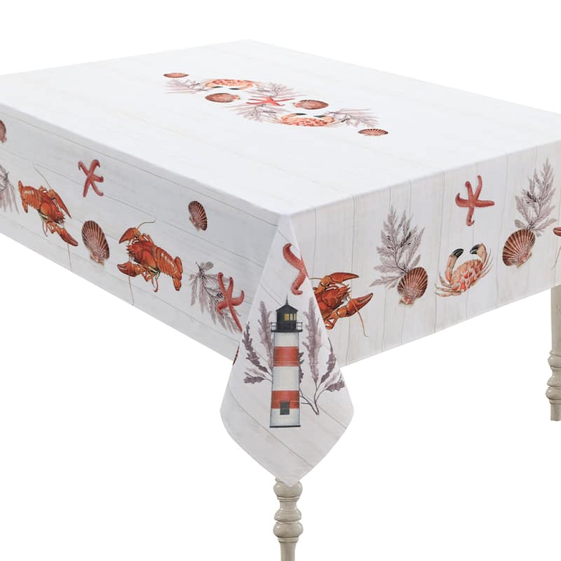 Seafood Shack Tablecloth 70 x 84 - 70X84 - Bed Bath & Beyond - 34168414