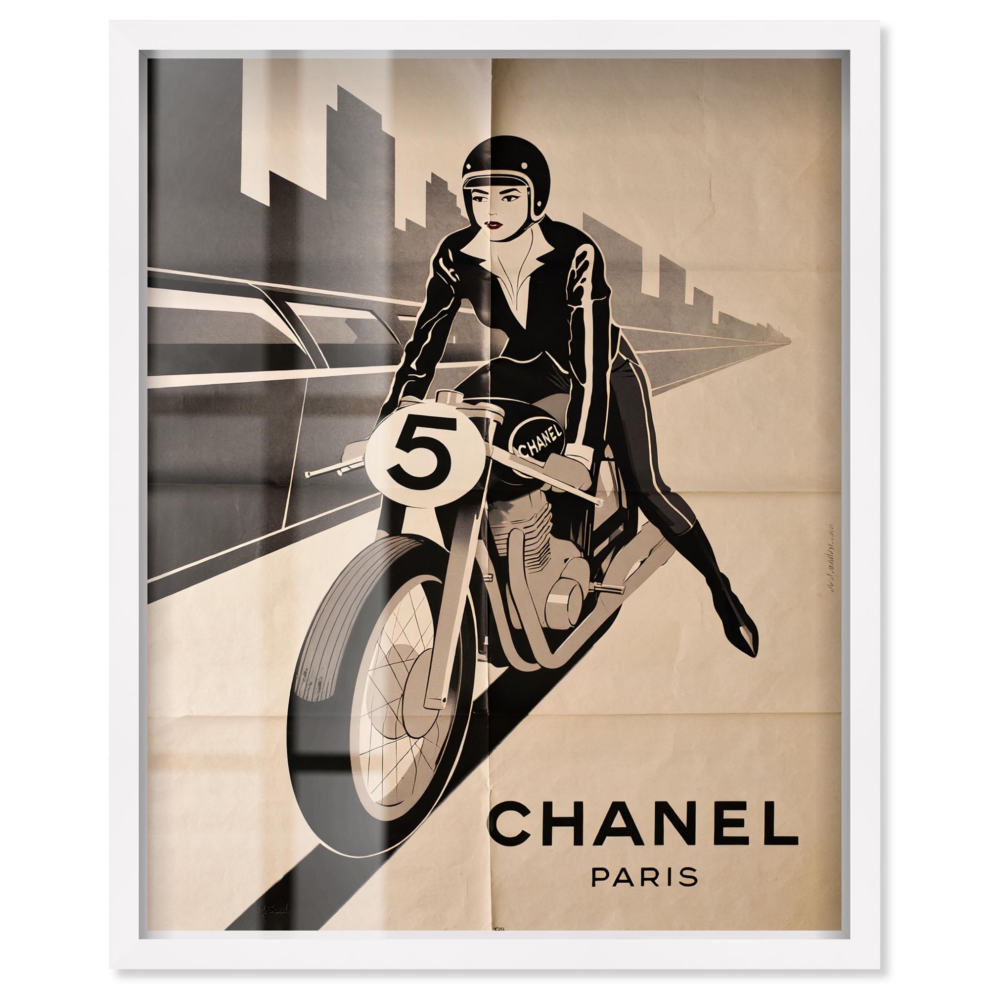 Chic Velocity Fashion Decor Shadowbox Print by Art Remedy