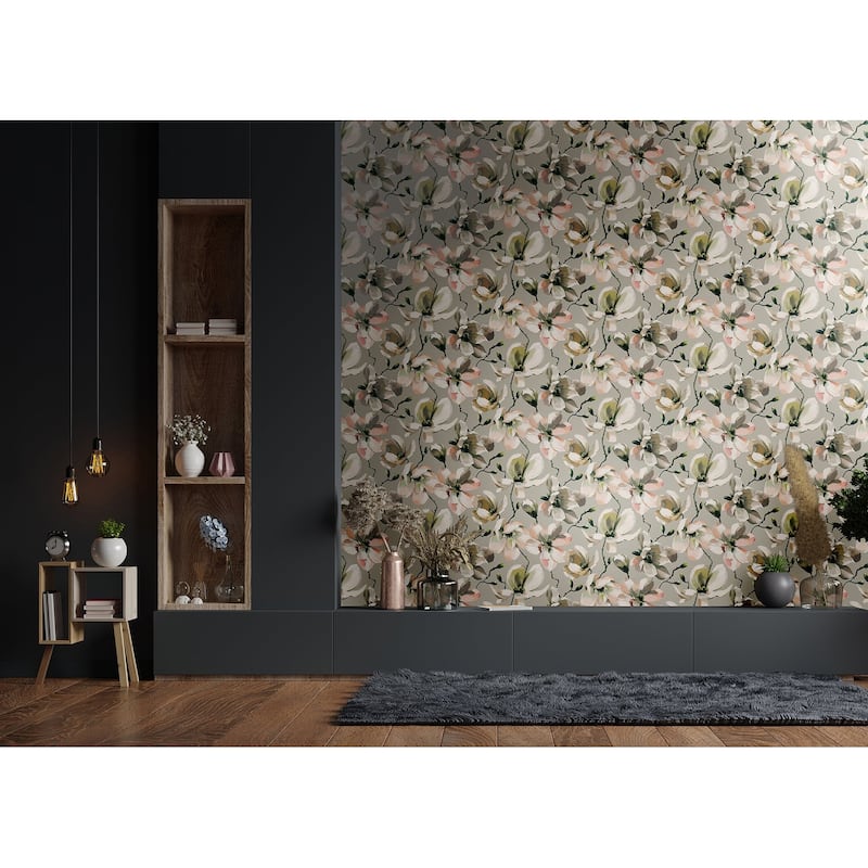 Galerie Wallcoverings Flora Cherry Blossoms Vinyl on Non-woven Matte Wallpaper Roll