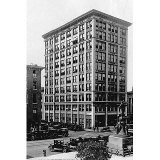 Jefferson County Court House Black and White Gallery Wrapped Canvas